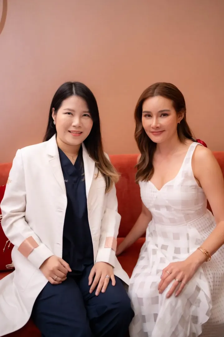 Dr. Waleerat with Thai actress at VERZO Clinic